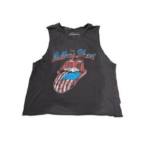 The Rolling Stones American Flag Women's Vintage Tank Top